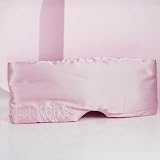 Brushworks Pink Satin Sleep Mask - Plush Blackout Eye Cover for Comfortable view 8