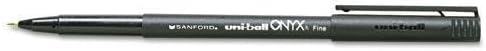 Onyx Roller Ball Stick Dye-Based Pen, Black Ink, Fine, Dozen