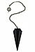 Black Tourmaline Multifaceted Dowsing Pendulum. Good for Reiki and Crystal Healing.
