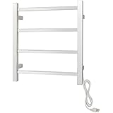 WarmlyYours Palma Towel Warmer, Silver