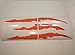 Claw Marks Headlight Decal Available in Twelve Colors!. Genuine ViaVinyl Brand Vinyl Sticker/Decal for Sports Cars (Orange)