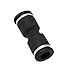 PneumaticPlus PUC Series Push-to-Connect Air Fittings - Union Straight (10, Black Sleeve, 1/4
