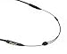 Cablz Zipz Adjustable Eyewear Retainer | Adjustable, Lightweight, Low Profile, Off-The-Neck Eyewear Retainer Strap | Black | 14
