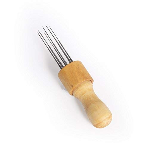 Co-link DIY Felt Stitch Punch Tool with Solid wood handle Felting more efficient (Felt Stitch Punch Tool with Solid wood handle)