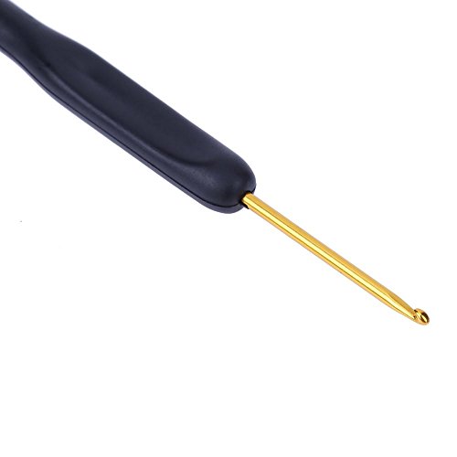 image for UEB 8pcs/lot Useful Sewing Tool Black Soft Handle Hook Knitting Croche