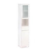 Zings & Thingz 57070232 Classic Tall Storage Cabinet, White
