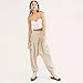 HebeTop Women’s Plus Size Petite Sport Knit Straight Leg Pant Beigethumb 1