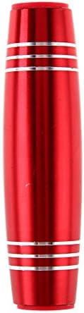 Alloy Rolling sticks,HOCHE Toy Stress Reducer –Amazing Rollver Toy Desktop Flip Toys Hand-Eye Co-ordination Concentration Trainer Advanced Fun Dimensional Sided Adults Toy Anxiety Release (Red)
