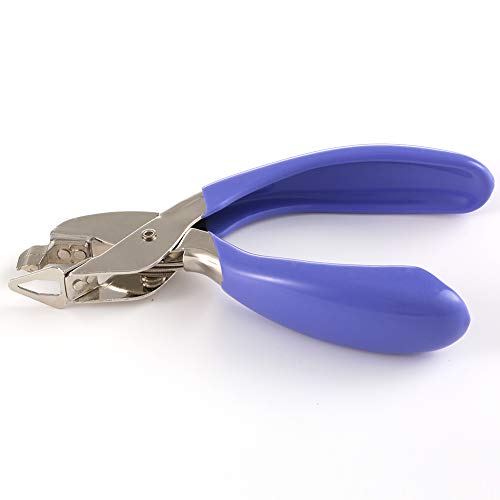 TEZONG Staple remover Steel Jaw and Head Stapler Puller Tweezers Style Remove Staple Tool 1Pack