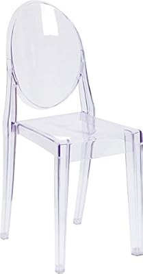 Emma + Oliver Ghost Side Chair in Transparent Crystal
