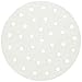 GoWISE USA GWA0005 Perforated Parchment Non-Stick Liners for Air Fryers, Steaming, Dumplings-100 Pcs, 7.5 Inches, White