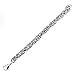 ELYA Jewelry Womens Stainless Steel Intricate Byzantine Link Bracelet, 8-Inch, White