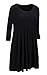 Taydey Womens 3 4 Sleeve Round Neck Tunic Tops