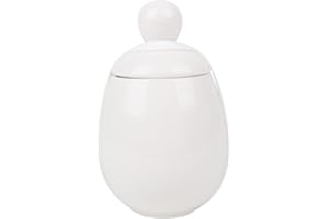 AggCoddler - Porcelain & Silicone Egg Cooker - Easily Cook Eggs with Toppings & Mix-Ins - Microwave & Dishwasher Safe - Steam