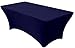 Banquet Tables Pro Navy Blue 8 ft. 30x96 Rectangular Fitted Stretch Spandex Tablecloth