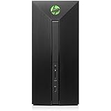 HP Pavilion Power Desktop Computer, AMD Ryzen 5 1400, NVIDIA GeForce GTX 1060, 16GB RAM, 1TB hard drive, 128GB SSD, Windows 10 (580-148, Black)