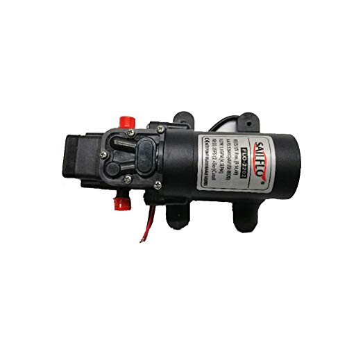 12V DC Fresh Water Pump with 2 Hose Clamps 12 Volt Diaphragm Pump Self Priming Sprayer Pump with Pressure Switch 4.5 L/Min 1.2 GPM 80 PSI Adjustable for RV Camper Marine Boat Lawn - Thumbnail 6