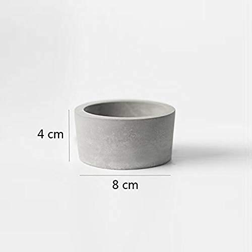Nicole Silicone Flower Pot Mold for Succulent Plants Cylindrical Concrete Ashtray Candle Holder Mould