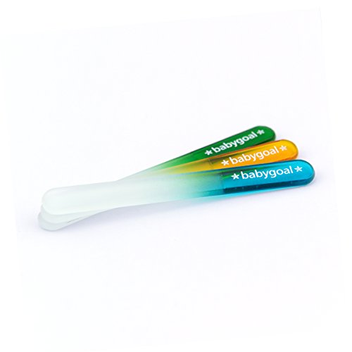 Babygoal Environmental Nail File for Baby, Genuine Czech Float Glass,3 Pack Baby Nail File, Perfect Gift for Newborns, Toddlers, Infant, Babies & Young Children(Baby Gift Set)3NF02-US