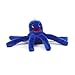 Outward Hound Kyjen PP01101 Octopus Junior Plush Dog Toys Squeak Toy, Small, Blue
