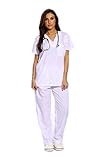 Just Love Women's Scrub Sets Six Pocket Medical Scrubs (V-Neck with Cargo Pant)