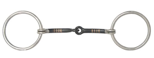 AJ Tack Wholesale Loose O Ring Horse Bit Sweet Iron 5.5 Inch Thin Snaffle Mouth with Copper Inlay