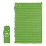 LAZZO Ultralight Sleeping Pad – Durable, Inflatable & Ultra-Compact – Best Sleeping Pads for Backpacking, Camping, Travel, Hiking – Lightweight Camp Sleep Pad Mat Air Mattress