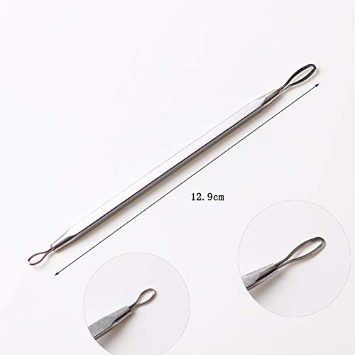 Connie Cona Blackhead Remover Pimple Extractor Tool Tweezer Needle Kit Stainless Steel Blemish Acne Removal Face Skin Care Tool (Pack of 5 pcs In Tin Box) - Thumbnail 3
