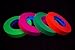 1 Inch x 50 Yards UV Blacklight Reactive Fluorescen​t Gaffer Tape Glow Party Supply Decorations (4 Pack 4 Rolls x 50 Yards)