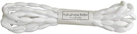 Bubble Shoelaces, 79in (200cm) long, white, pair of 2, black metal tips