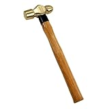 WEDO Brass Ball Peen Hammer with Woodeng