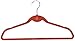 Ollieroo 50PK Heavy Duty Cascade Hangers Set with Steel Swivel Hooks Ultra Thin Non-Slip Velvet Clothes Hangers Dress Hangers (Gem Red/Candy)