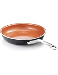 Gotham Steel 11â€ Non Stick Fry Pan Titanium and Ceramic Copper Coating, Dishwasher, Metal Utensil and Oven Safe