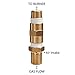 GASPRO 150,000 BTU Liquid Propane Gas Fire Pits 1/2 Air Mixture Valve, 100% Solid Brass