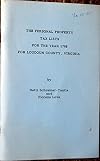 THE PERSONAL PROPERTY TAX LISTS FOR THE YEAR 1789 FOR LOUDOUN COUNTY, VIRGINIA