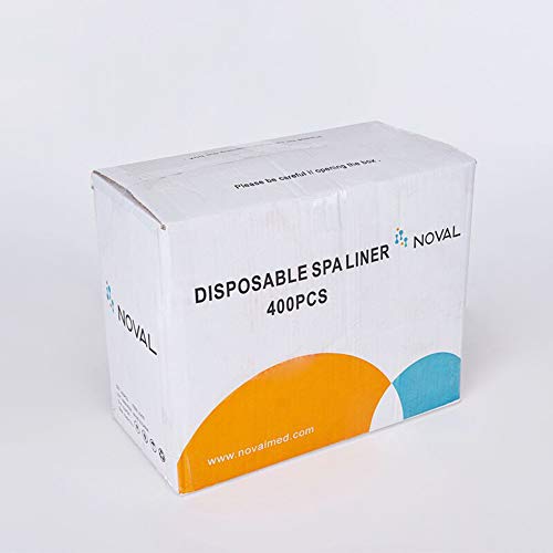 NOVAL Foot Bath Clear Pedicure Spa Liner Disposable For Nail Salon Big Size Fits All Pedicure Chair 400 PCS Per Box