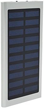 TAVLAR 100000mAh Dual USB Portable Solar Battery Charger Solar Power Bank For Phone (Silver)