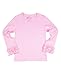 RuffleButts® Girls Pink Ruffled Long Sleeve Layering Tee - 3T