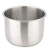 Stainless Steel Inner Cooking Pot or Removable Container Compatible with 6-Quart FARBERWARE Pressure Cooker WM-CS6004 (Stainless Steel, 6 Quart)
