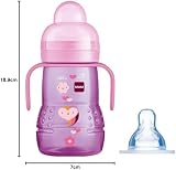 MAM Trainer+ Baby Bottle 220ml Pink with Free Fast Flow Teat Size 3 view 8