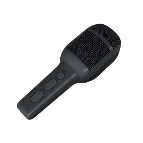 Celly, Wireless Microphone with Integrated Speaker, Bluetooth Microphone with Up to 10 Meters Connection, 5W Output for Clear and Powerful Sound, with USB-C Port, TF Card and 3.5 mm Jack, Black