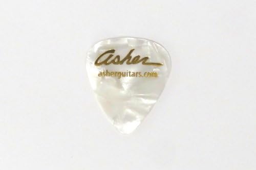 Asher Guitars Heavy Weight Guitar Picks, White - Pack of 10