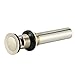 Purelux Bathroom Sink Drain Stopper Faucet Vanity Sink Pop Up Drain Assembly with Overflow, Brushed Nickel Finish