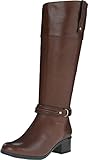 Bandolino Women's Coloradeew Wide Calf Tall Shaft Ankle Hardware Riding Boot