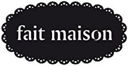 Funny Cuisine Fait Maison Text Cake Stencil
