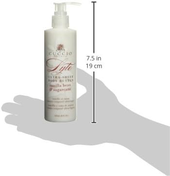 Cuccio Lyte Ultra Sheer Body Butter, Vanilla Bean & Sugar, 8 fl oz, Luxury Whipped Vegan Body Butter - Image 5