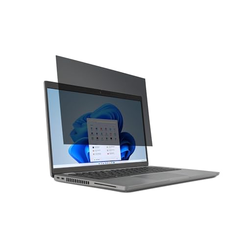 Kensington Blickschutzfilter für Laptops 14 Zoll, 16:10, DSGVO-konform, Für mehr Datensicherheit, Mit Blaulichtfilter und Blendschutz, 628661