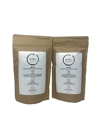 Katlen Premium KräuterTee lose SET No°23 & No°28 (100g & 80g) mit Zitronengras & grünem Tee Sencha ohne Zuckerzusatz…