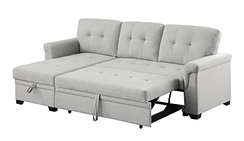 Lilola Home Lucca Light Gray Linen Reversible
