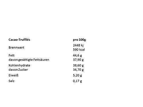 500 g Belgische Cacao-Trufflés. Kakao-Konfekt. Ein herrliches, mit feinem Kakaopuder bestäubtes Konfekt, das… – Bild 3